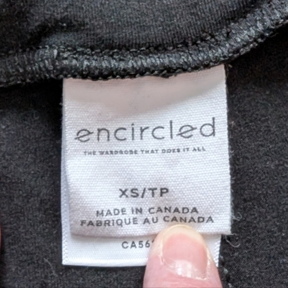 Encircled The Dressy Sweatpant Womens XS Stretch Pull On Elastic Waist Black - Picture 11 of 16